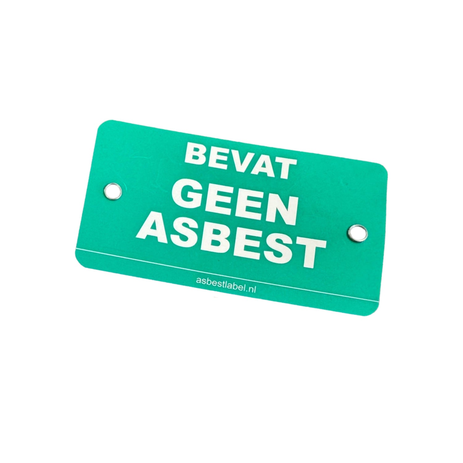 Asbest label GROEN (per set 25 stuks)