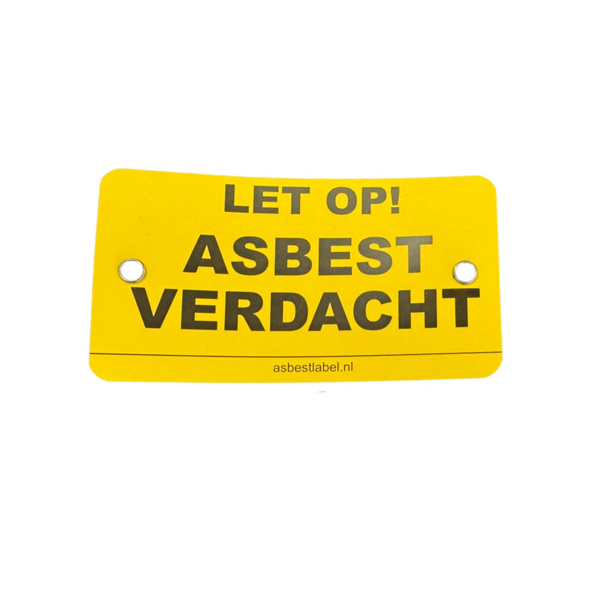 Asbest labels GEEL (per set 25 stuks)